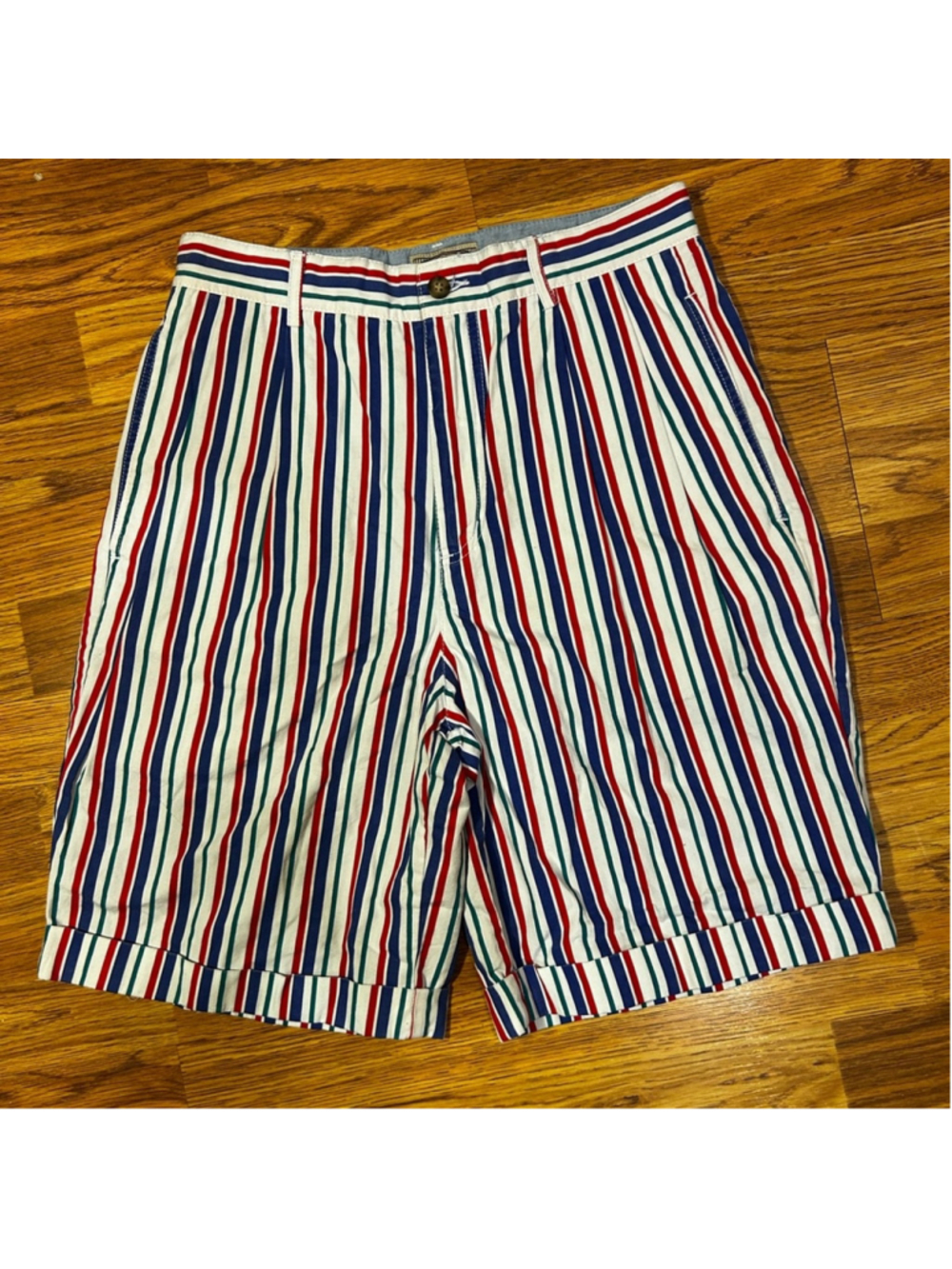 Vintage 90s Preppy 100% Cotton Shorts Size 30